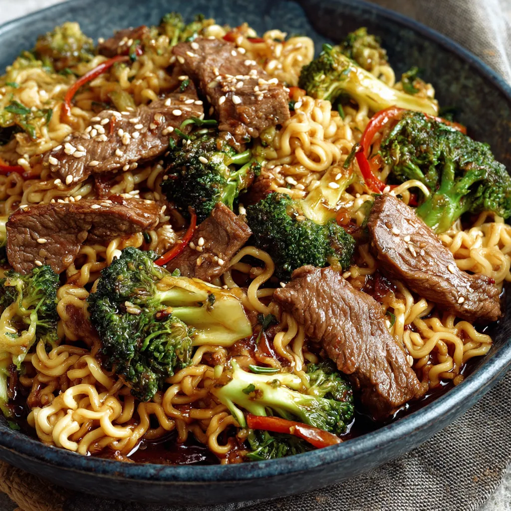 Minute Beef & Broccoli Ramen: Your Quick Weeknight Skillet